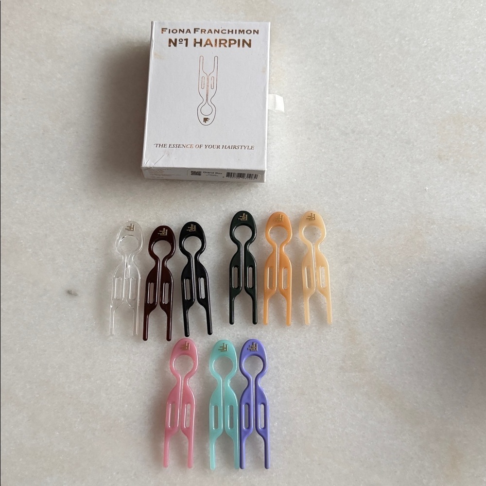 Fiona Franchimon No.1 hairpins - set of 9 multicolor “grand box”